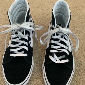 Old skool high top checkered vans